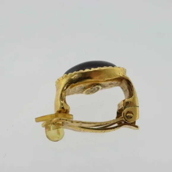 CHANEL Earring metal Gold Tone CC